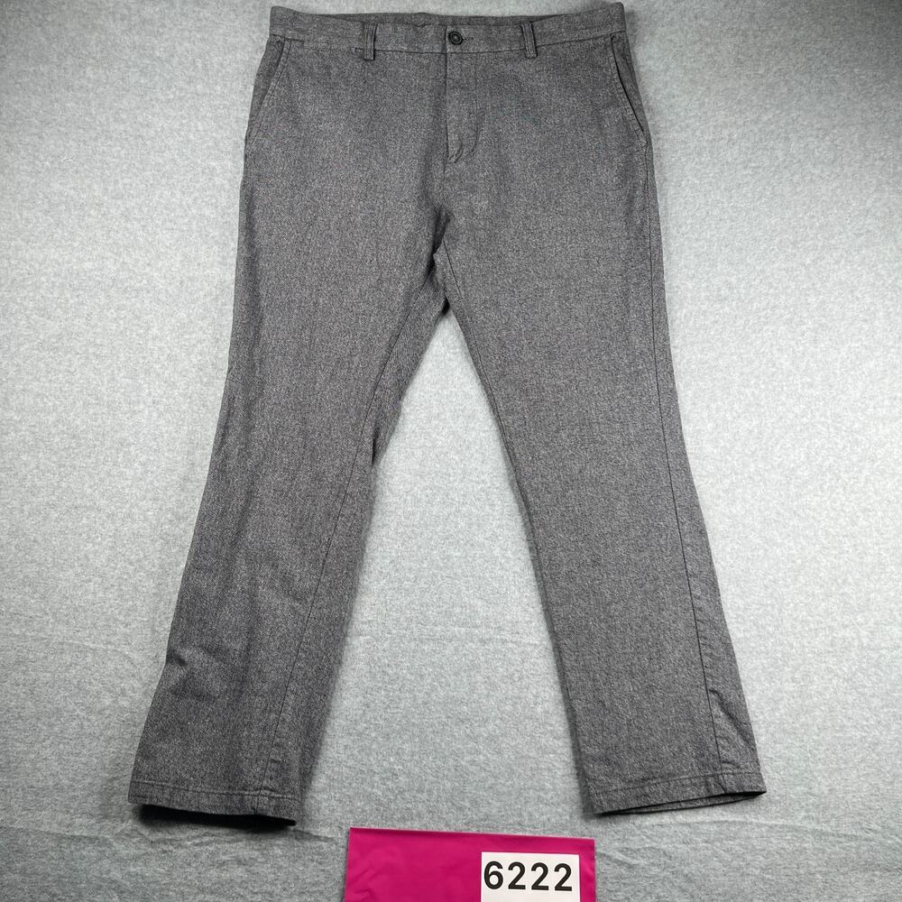 Old Navy Ultimate Slim Chino Pants Mens 36x30 Gray Casual Classic Flex